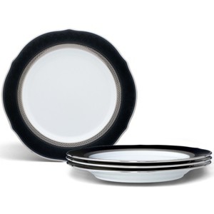 Noritake Austin Platinum Set of 4 Scalloped Accent Plates - 1 of 4