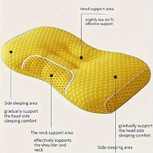 Aghana Digitals Butterfly-Shaped 3D Knitted Cotton Massage Pillow with Slow-Rebound Memory Foam for - 1 of 4