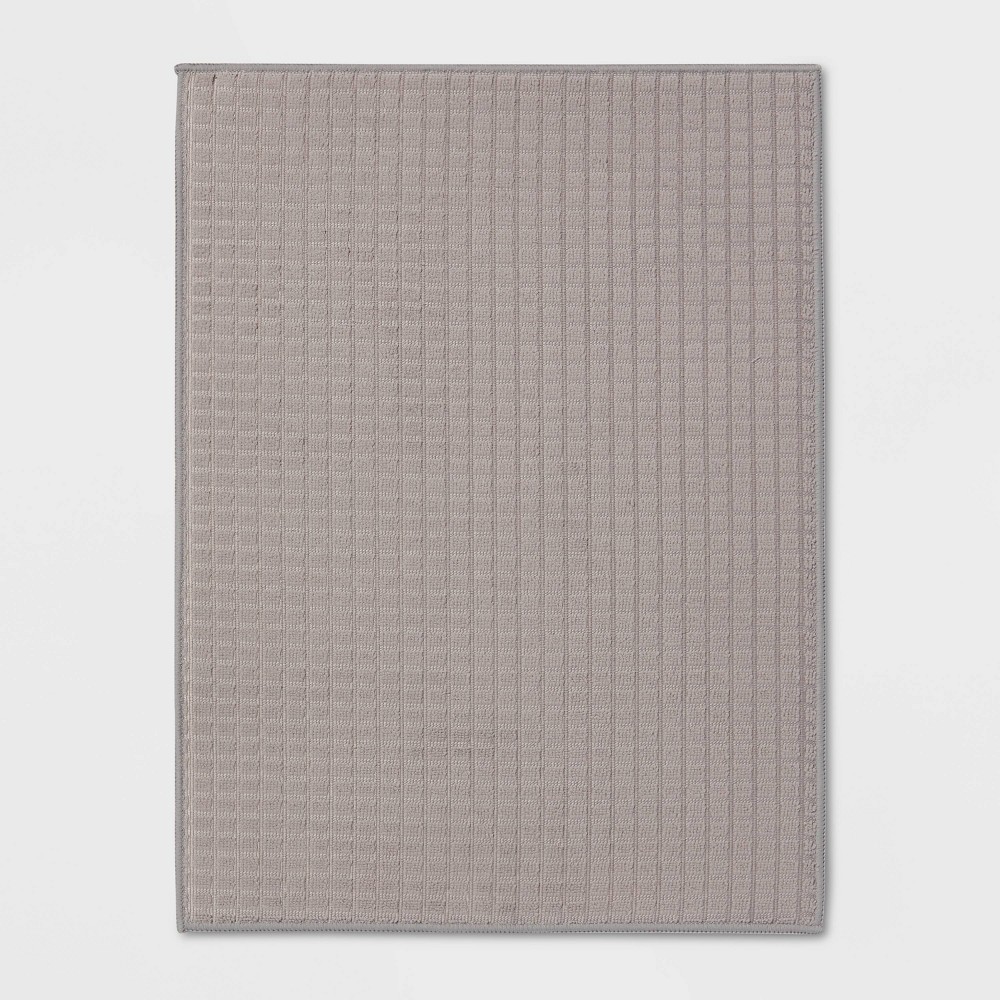 Kitchen Drying Mat Gray - Room Essentials™: Polyester Dish Mat, Machine Washable, 20"x15"