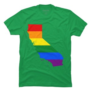 Adult Design By Humans California State Pride Flag By Galvanized T-Shirt - 1 of 2