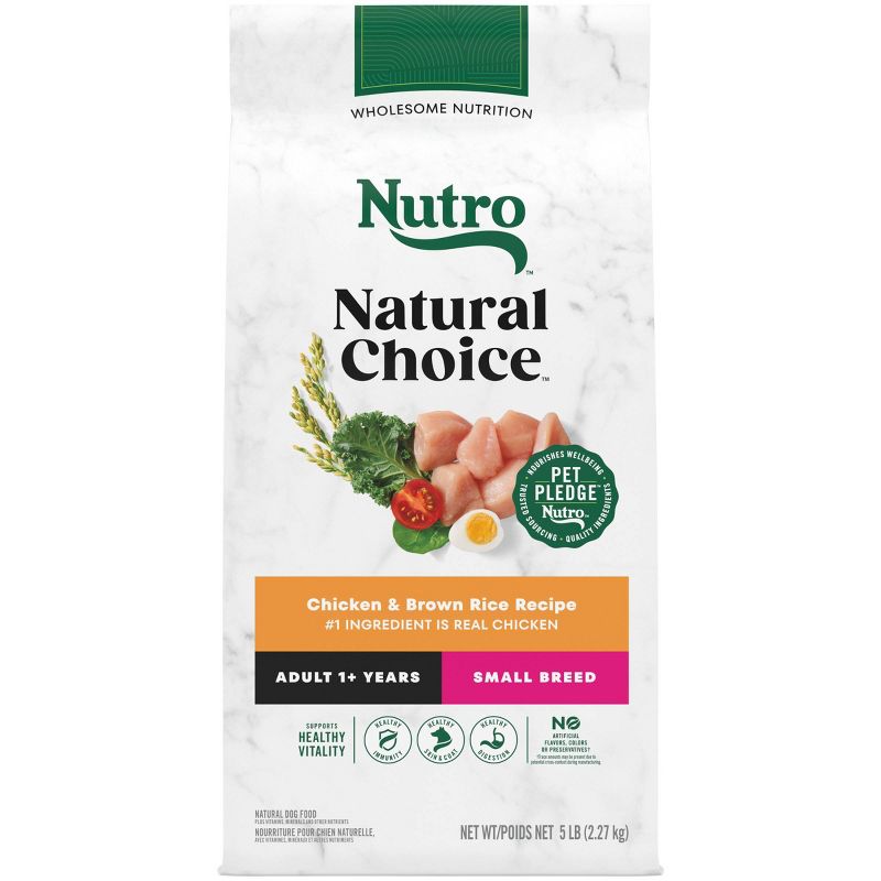 Nutro Natural Choice Small Breed Adult Chicken and Brown Rice Dry Dog Food, 1 of 15