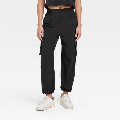 Women's Cinch Hem Woven Cargo Pants - Joylab™ Black Xl : Target