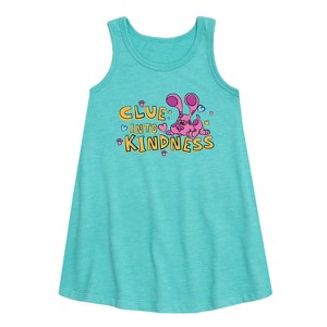 - Blue's Clues & You! - Clue into Kindness Graphic Sleeveless Aline Dress - 1 of 2