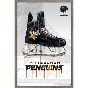 Trends International NHL Pittsburgh Penguins - Drip Skate 21 Framed Wall Poster Prints - 1 of 4