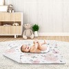 Sweet Jojo Designs Girl Baby Swaddle Blanket Watercolor Floral Pink and Grey - 3 of 4