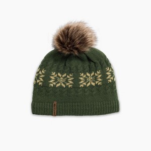 Turtle Fur Leira Beanie - Women's Lambswool Faux Fur Pom Winter Hat - 1 of 1