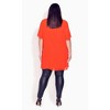 Avenue Women's Plus Size Liv Overlay Mixed Media Top - 3 of 4