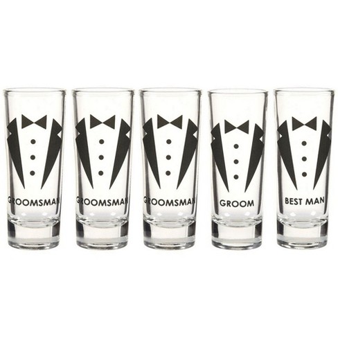 Groomsman or Groom Shot glass Wedding Party Gift Ideas Groomsmen Gifts 