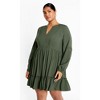 Women's Plus Size Alinda Mini Dress - khaki | CITY CHIC - 2 of 4