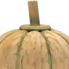 Carved Fir Wood Pumpkin Decor (Set of 2) - 2 of 3