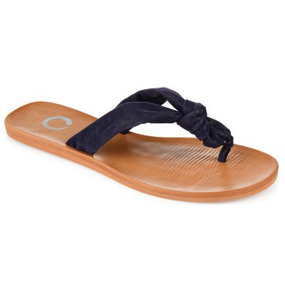 Journee Collection Womens Brindle Flip Flop Flat Sandals