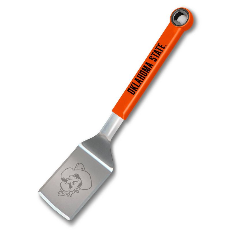 NCAA Oklahoma State Cowboys Stainless Steel BBQ Spatula with Bottle Opener, 1 of 5