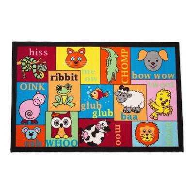 Design Imports Animal Sounds Juvenile Rug 31.5X48