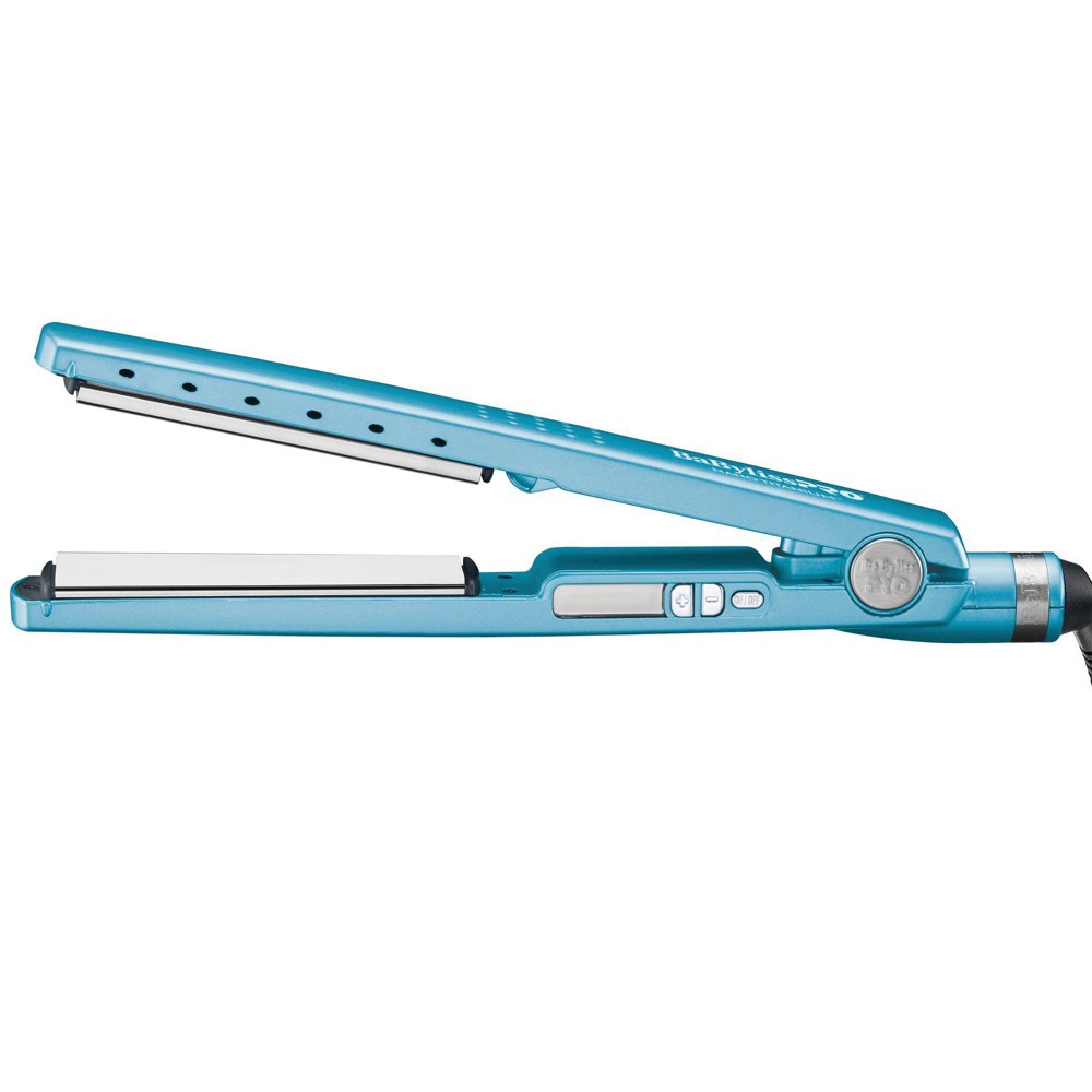 BaBylissPRO Nano Titanium Ionic Straightening Flat Iron - Blue - 1.25"