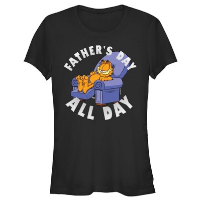 Junior's Garfield Father's Day All Day T-Shirt