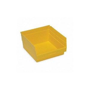 Quantum Storage Systems Economy Shelf Bin, Nesting, 11-5/8"W X 11-1/8"D X 6"H, (7) Divider Slots, Rear Hanglock - 1 of 1
