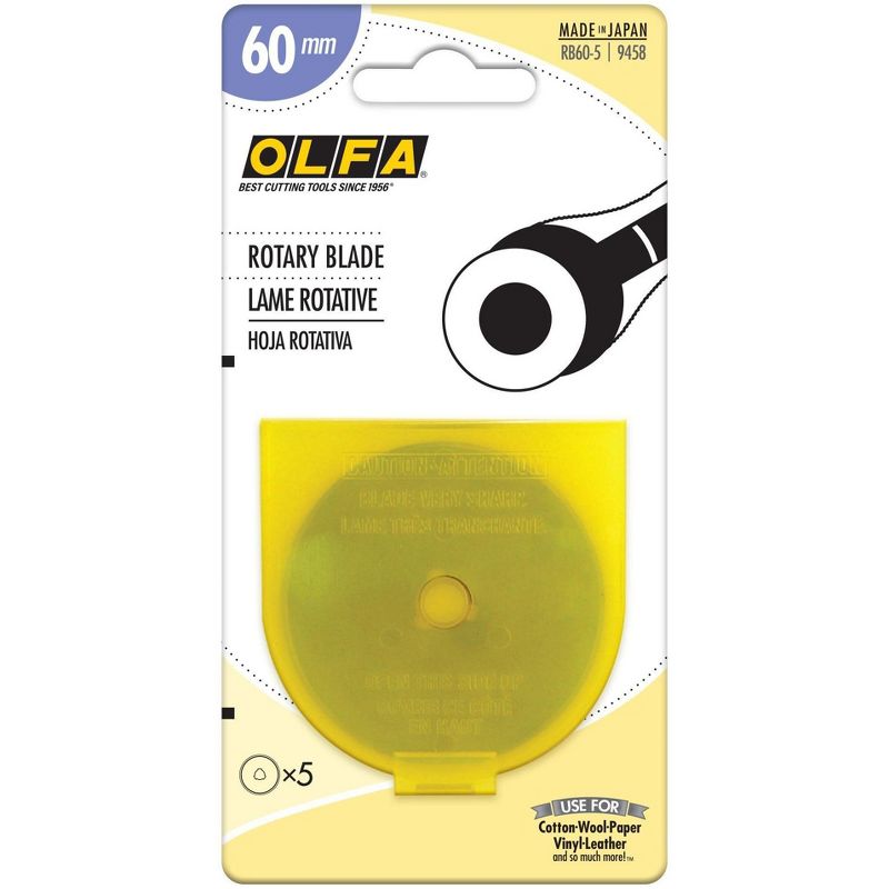 OLFA Rotary Blade 60mm 5/Pkg, 1 of 5