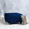 Modern Glam Tufted Ottoman Bench with Plush Velvet Upholstery and Extra Seating for Living Room -3irtyhousy - 2 of 4