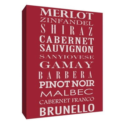 11" x 14" Wine Menu I Decorative Wall Art - PTM Images