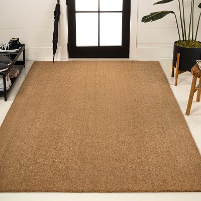 JONATHAN Y Peater Classic Casual Commerical Natural Coir Doormat
