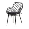Baxton Studio Ballerina Modern Bohemian Wood and Rattan 5-Piece Dining Set - 3 of 4