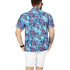 LA LEELA Mens Hawaiian Shirts Short Sleeve Button Down Shirt Floral Shirt Men Casual Holiday Party Caribbean Shirts for Men - 4 of 4