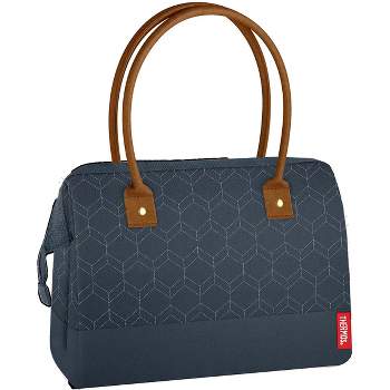 Thermos Premium Lunch Duffle Bag - Geo Quilted Navy