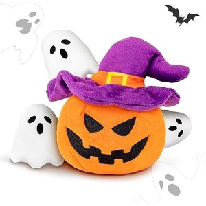Halloween Dog Toys - Pumpkin Dog Halloween Toys, Squeaky Plush Dog Toy, Gifts for Small Medium Large Dogs, Hide and Seek Dog Toy - 1 of 1