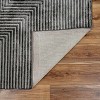 Hauteloom Quartz Patterned Sheen Gray/Green Viscose Rug - 2 of 3