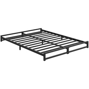 6 Inch Metal Platform Bed Frame with Steel Slat Support, Mattress Foundation, No Box Spring Needed - 1 of 4