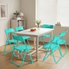 Karl Home |Stackable Metal Folding Chair Set (Set of 6) - 3 of 4