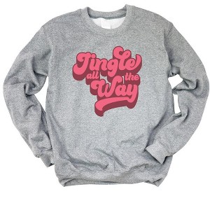 Simply Sage Market Women's Graphic Sweatshirt Retro Jingle All The Way - 1 of 2