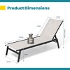Pellebant Patio Lounge Chairs Set of 2 Patio Chaise Lounge Rustproof Pool Lounge Chairs with Adjustable Backrest - 3 of 4