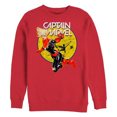 Men's Marvel Captain Marvel Vintage Ring Sweatshirt