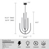 LLHZSY 3-Layer U-shaped Combination LED Chandelier-23 3/5"W, Black - 3 of 4