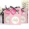 Big Dot of Happiness Chic 60th Birthday - Pink, Black and Gold - Party Favor Boxes - Set of 12 - 3 of 4