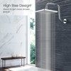 BRIGHT SHOWERS 13" S Shape Shower Head Extension Arm with Flange, High Rise Stainless Steel Pipe for Rainfall Shower Heads - 2 of 4