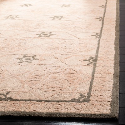 Beige Hand-Tufted Cotton Geometric Area Rug, 2'6" x 4'3"