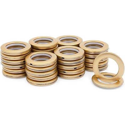 Bright Creations 32 Pack Gold Curtain Grommets, Curtain Eyelet Rings, 1.6 in