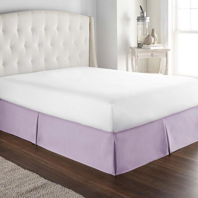 Hc Collection Tailored Bed Skirt With 14-inch Drop, Queen, Lilac : Target