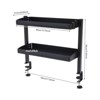 YIYIBYUS Clamp-on Desk Shelf, 2-Tier Shelving with Adjustable Storage Tray - 4 of 4