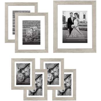 Americanflat Picture Frame Set of 7 Pieces with tempered shatter-resistant glass - Available in a variety of sizes and styles