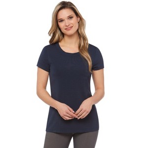Rekucci Short Sleeve Scoop Neck Stretch T-Shirt for Women - 1 of 3