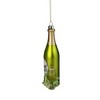 NORTHLIGHT 5.75" Wine Country Glass Bottle Christmas Ornament - Green - 2 of 3