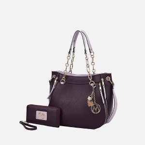 MKF Collection Lina Vegan Leather Shoulder Bag and Wallet by Mia K - 1 of 4