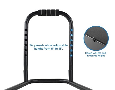 Mount-It! Black Adjustable Foot Rest with Padded Surface