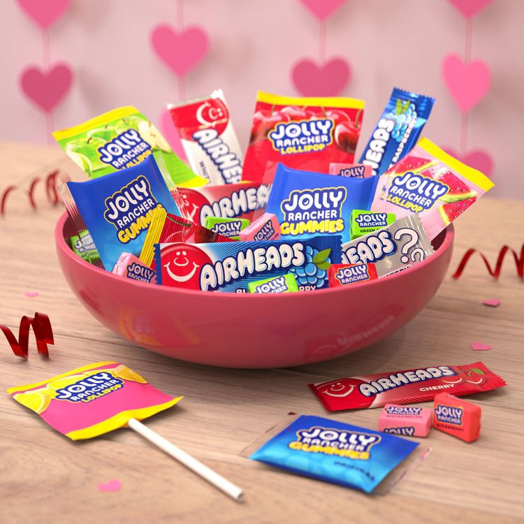 Jolly Rancher and Airheads Assorted Sugar Valentine's Day Candy - 23 ...