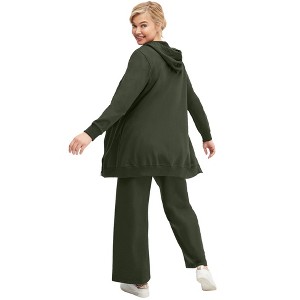 ellos Wide Leg French Terry Sweatpant - 1 of 4