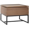 Kristie Contemporary Lift Top Coffee Table - Dark Oak/Black - Safavieh - 4 of 4