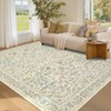 Washable Floral Bird Rug - Non Slip, Low Pile, Soft, Non Shedding, Stain Resistant - 3 of 4